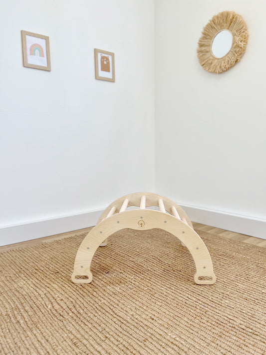 Small Rainbow Bridge with 2-in-1 slide, natural color