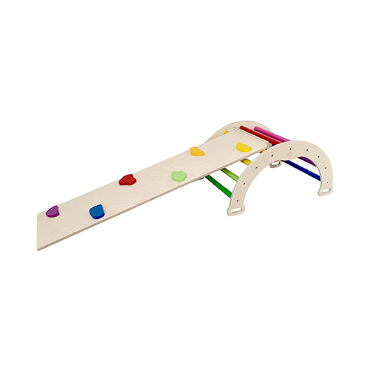 Small Rainbow Bridge with 2-in-1 slide, rainbow color